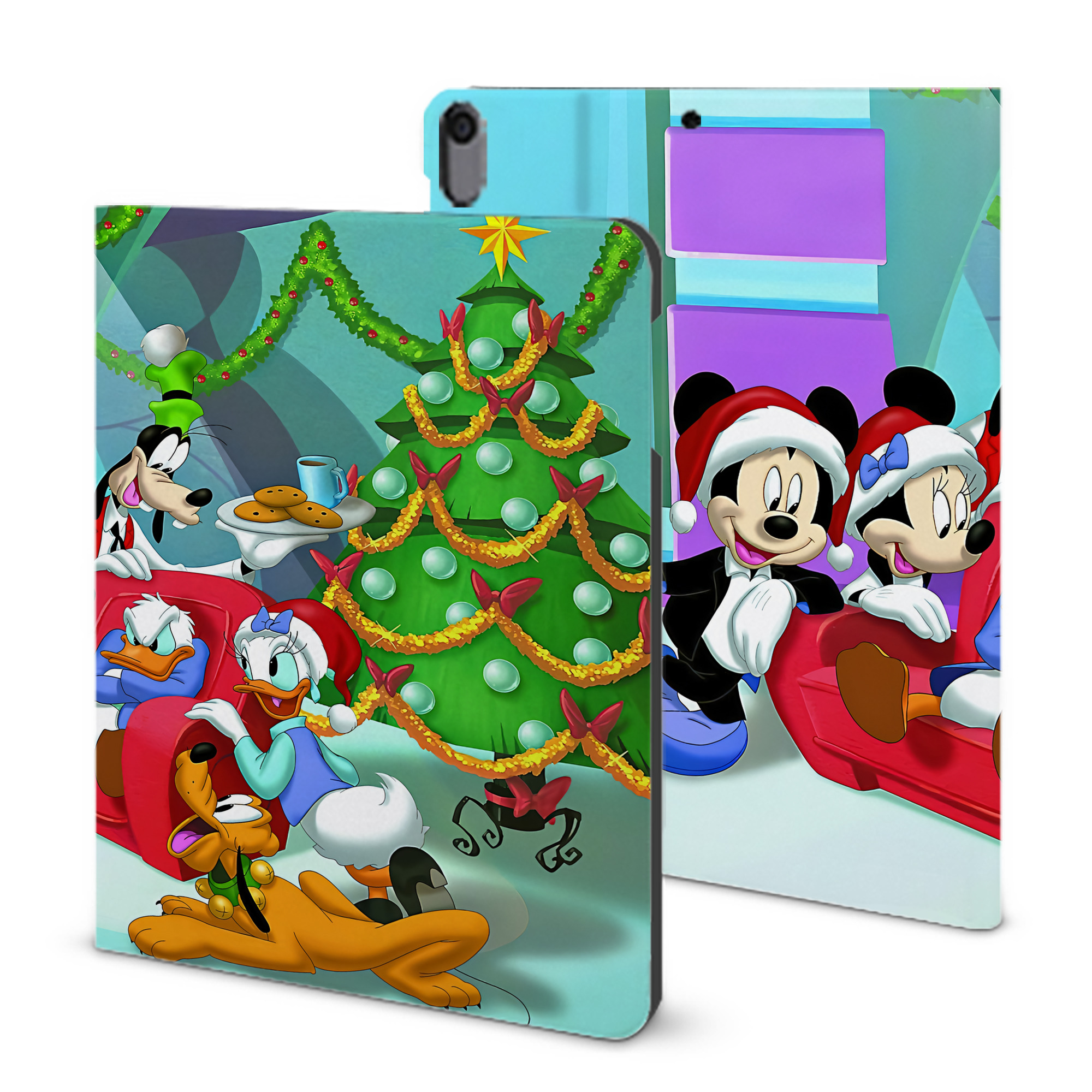 （画像用） ミッキーマウス Mickey Mouse IPad ケース ブック型 PUレザー TPU 耐衝撃 軽量 薄型 ペン収納なし 全面保護 IPad 各モデル対応
